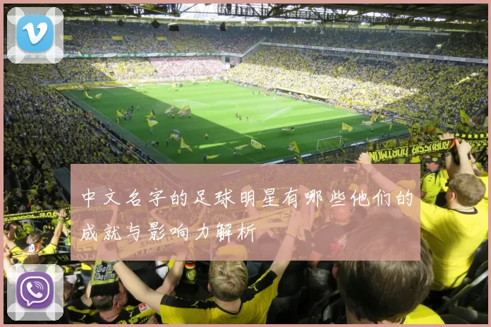 中文名字的足球明星有哪些他们的成就与影响力解析