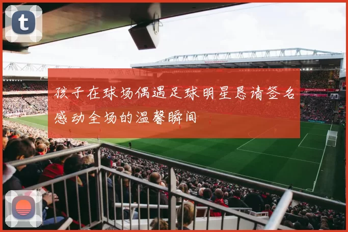 孩子在球场偶遇足球明星恳请签名感动全场的温馨瞬间